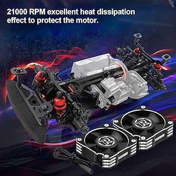 Amazon.co.jp: RC冷却ファン 1/10 35mm 21000RPM 8.4V